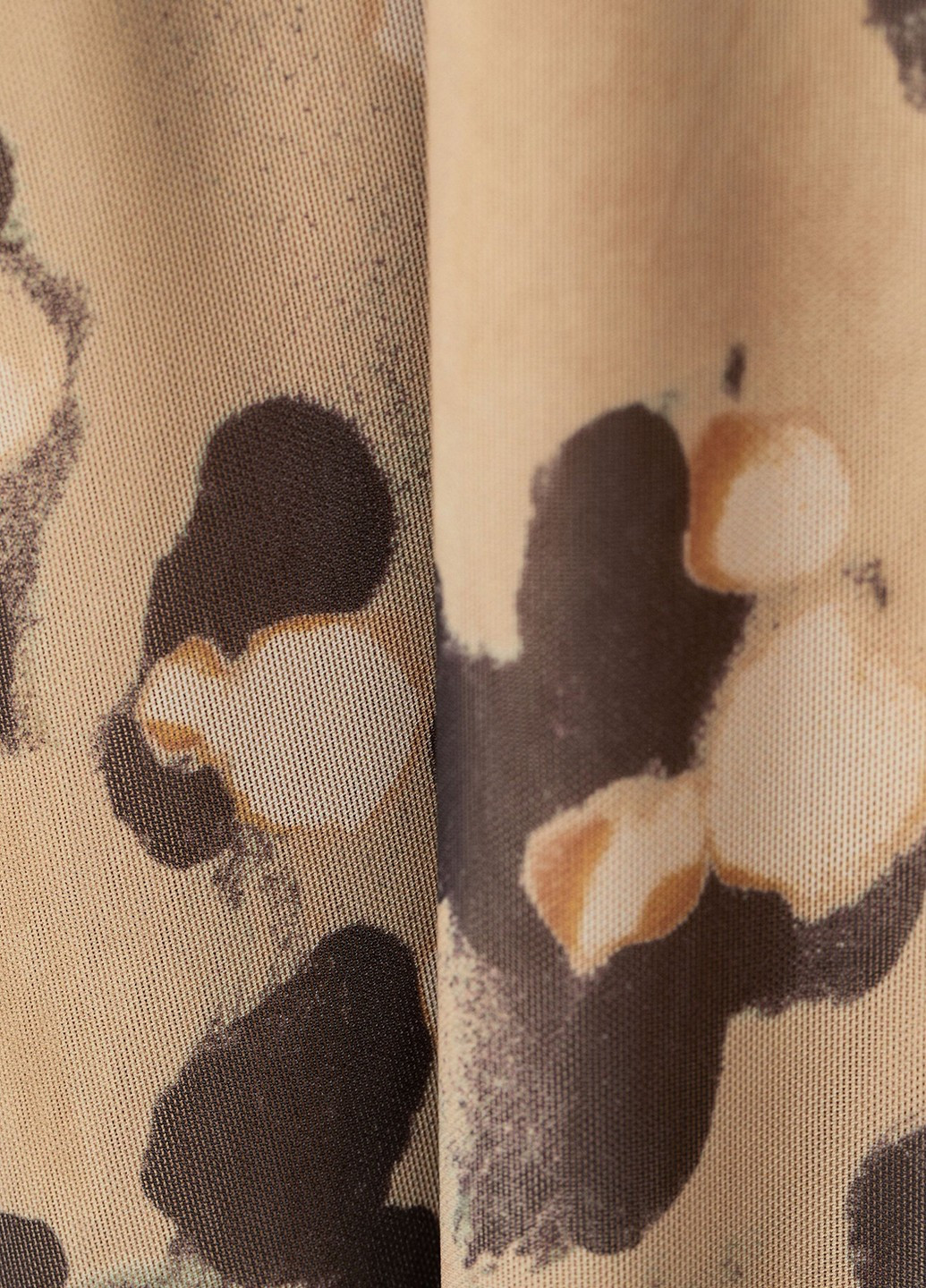 Світло-коричнева кежуал сукня а-силует H&M з абстрактним візерунком