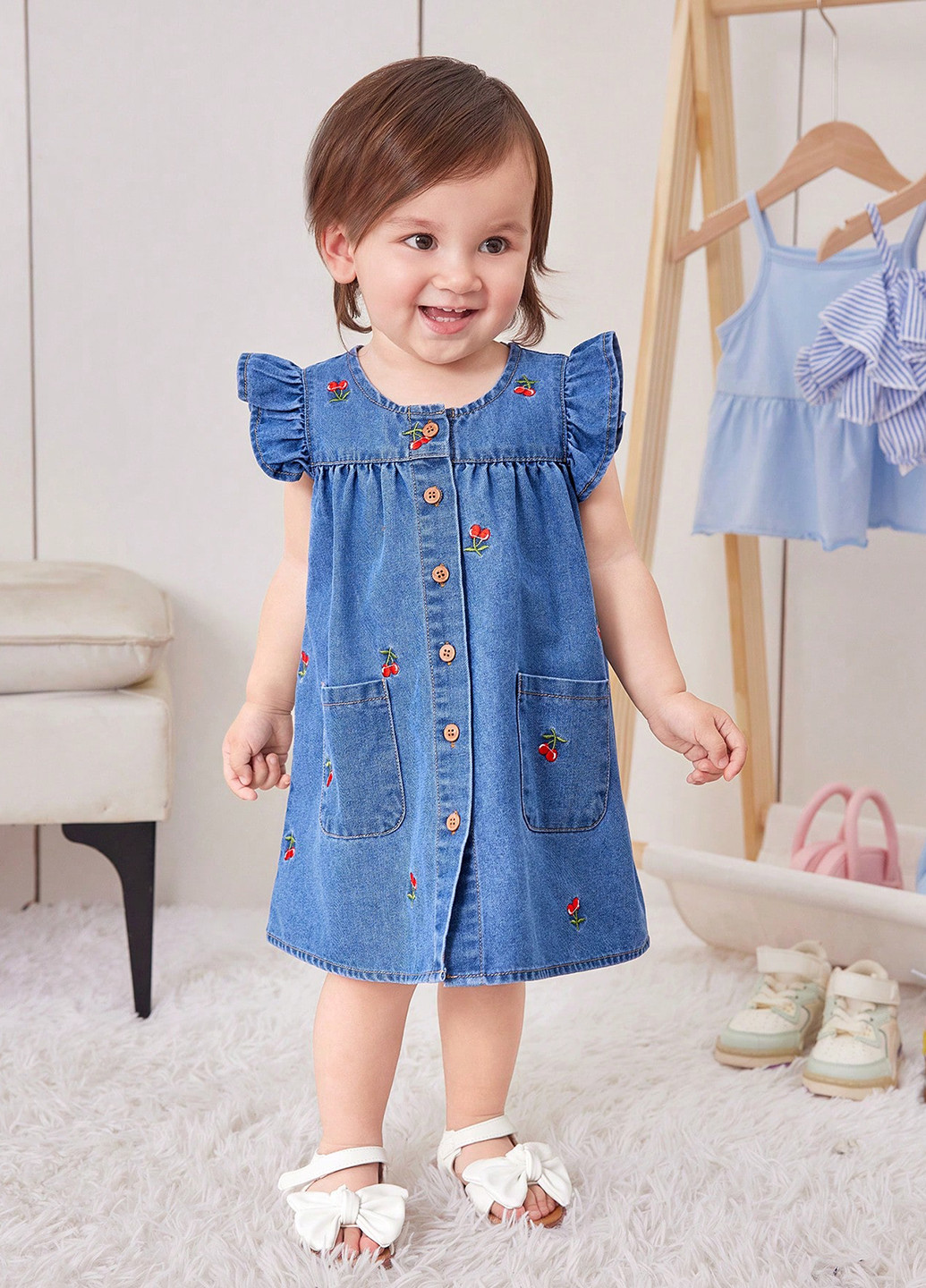 Синее платье SHEIN (365220670)