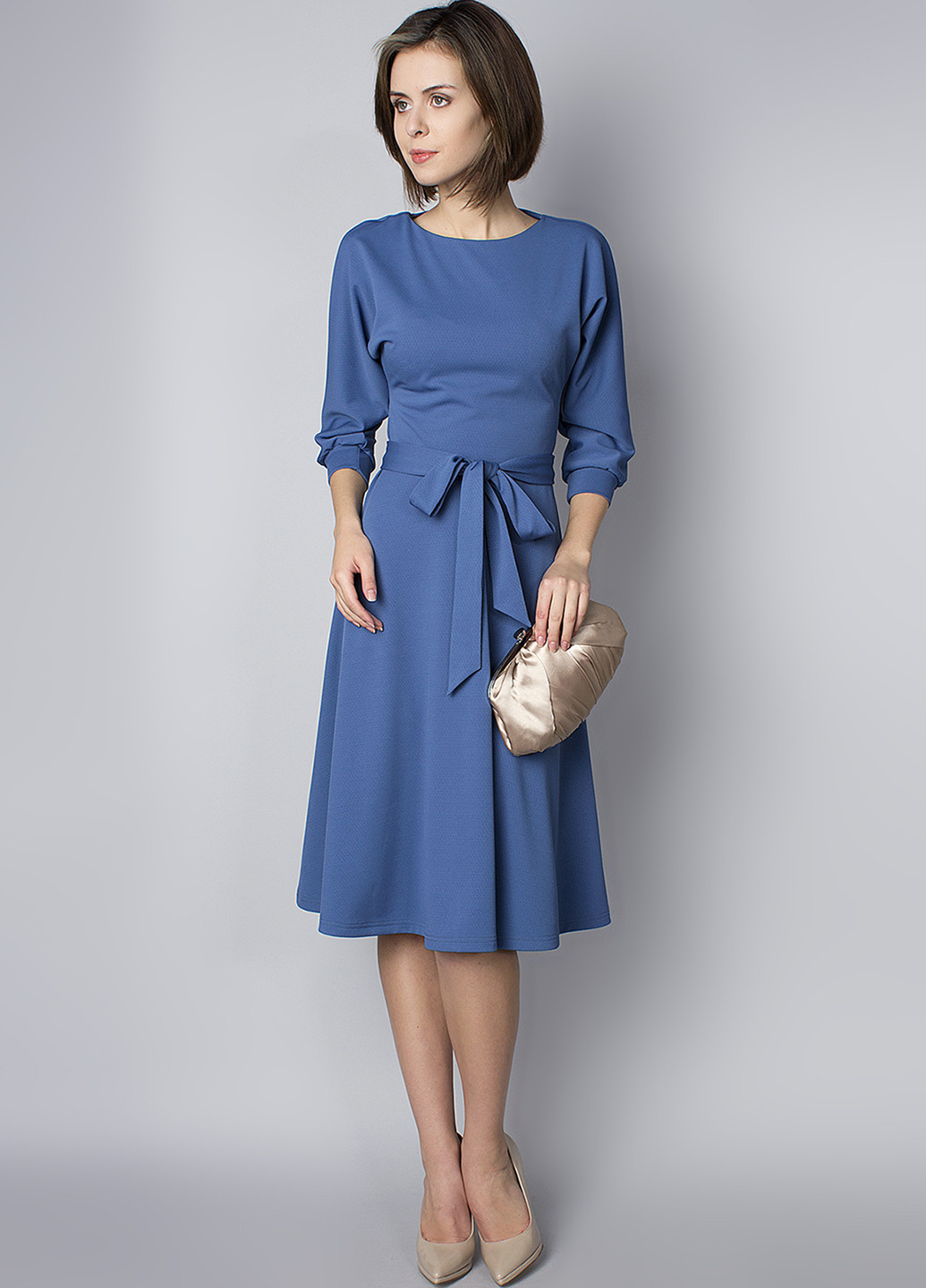 Голубое кэжуал платье Anastasimo однотонное