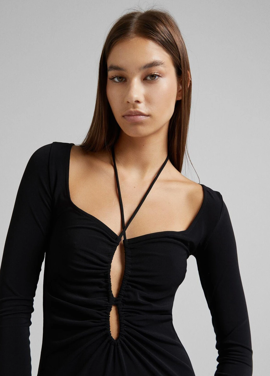 Чорна сукня демісезон,чорний, Bershka