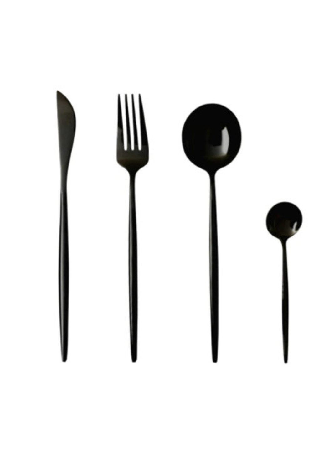 Набір столових приладів 5947 4 предмети чорний Power (254415781)