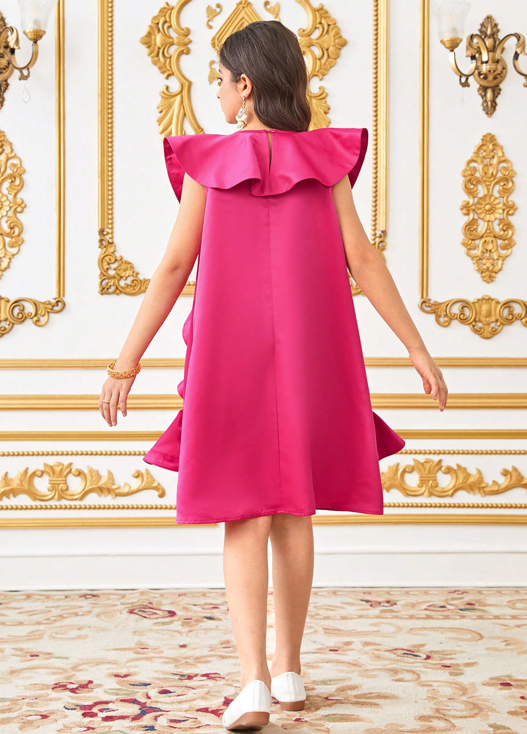 Фуксия платье SHEIN (365220395)