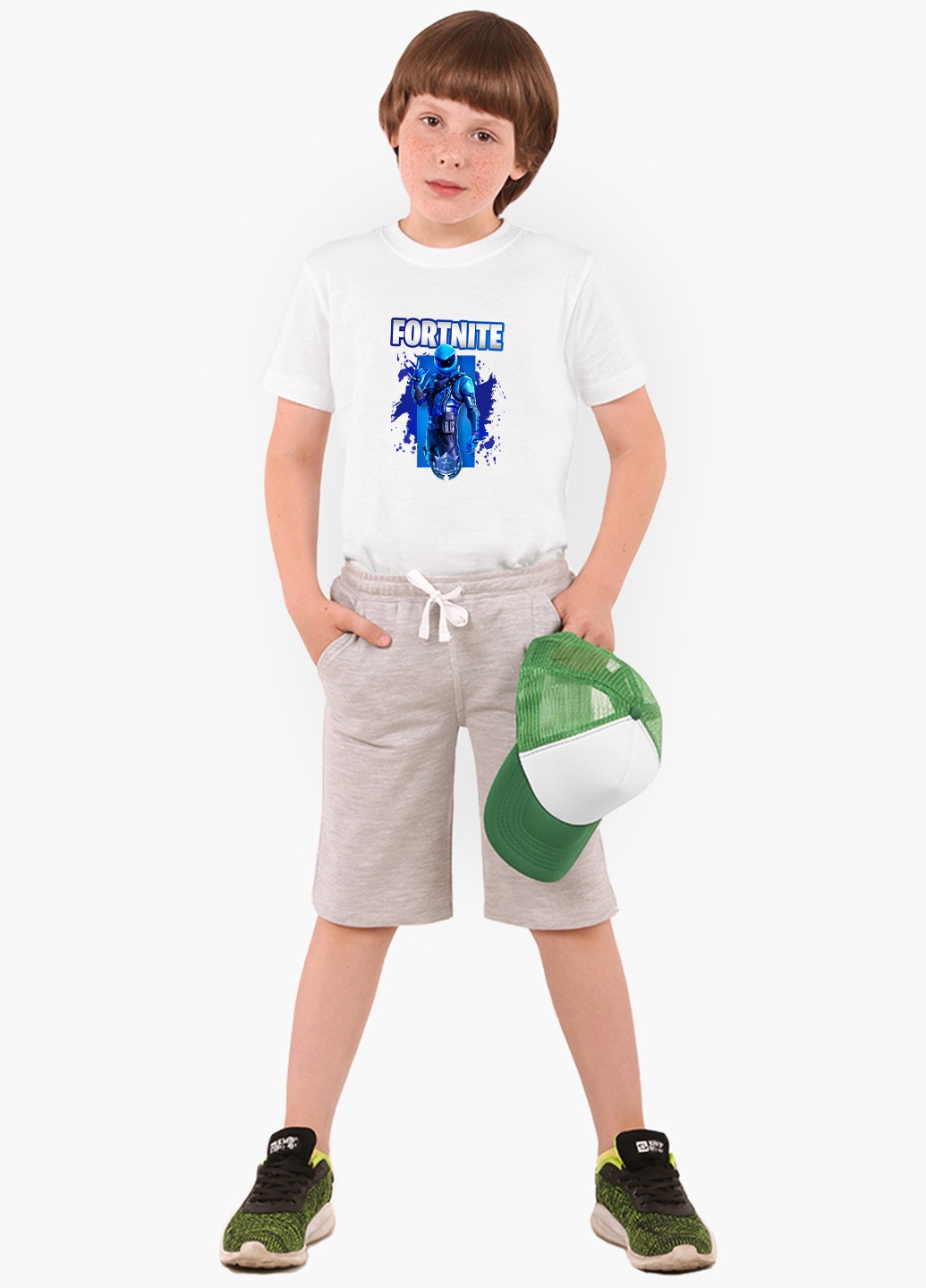 Біла демісезонна футболка дитяча fortnite (фортнайт) білий (9224-1192) 164 см MobiPrint