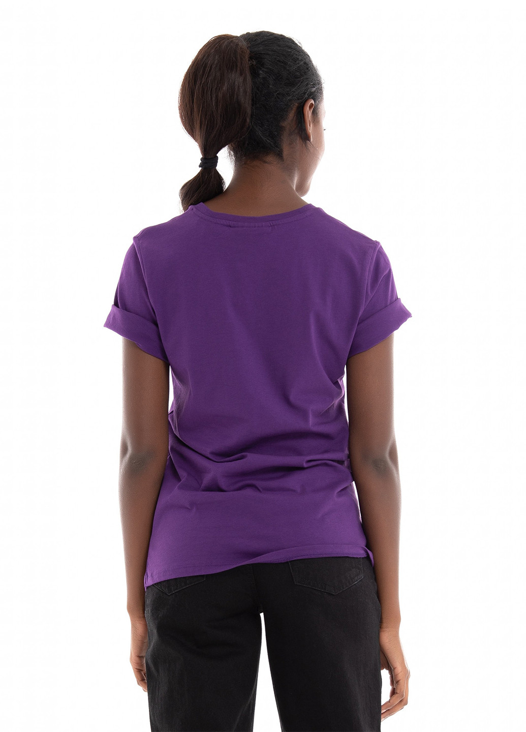 Фиолетовая летняя футболка JJXX