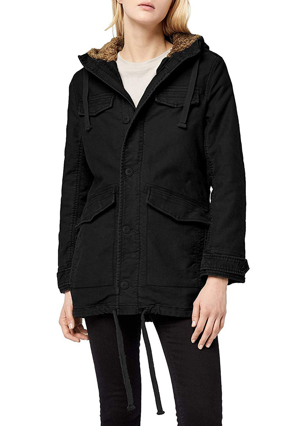 Чорна зимня куртка Brandit
