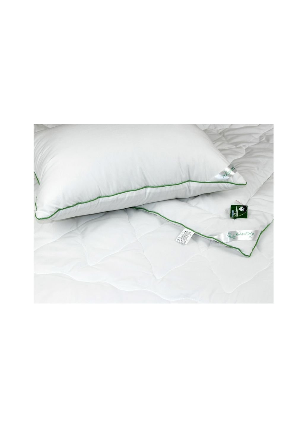 Подушка Бамбукова біла 70х70 см (313.52БКУ_Білий) Руно (254075493)