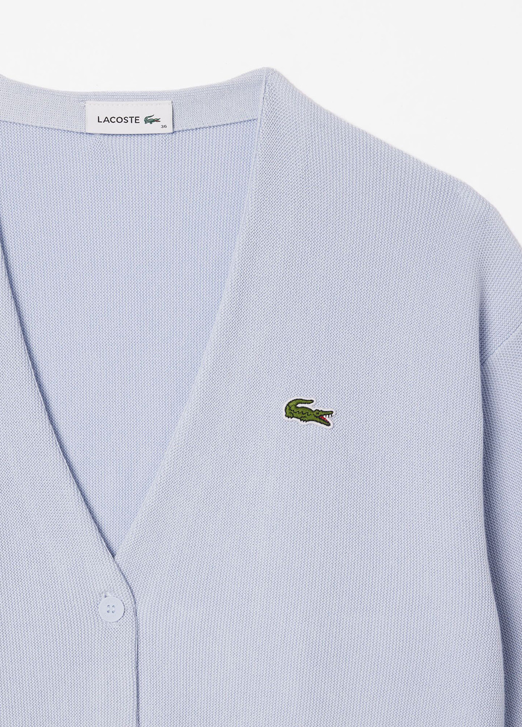 Голубой демисезонный кардиган Lacoste