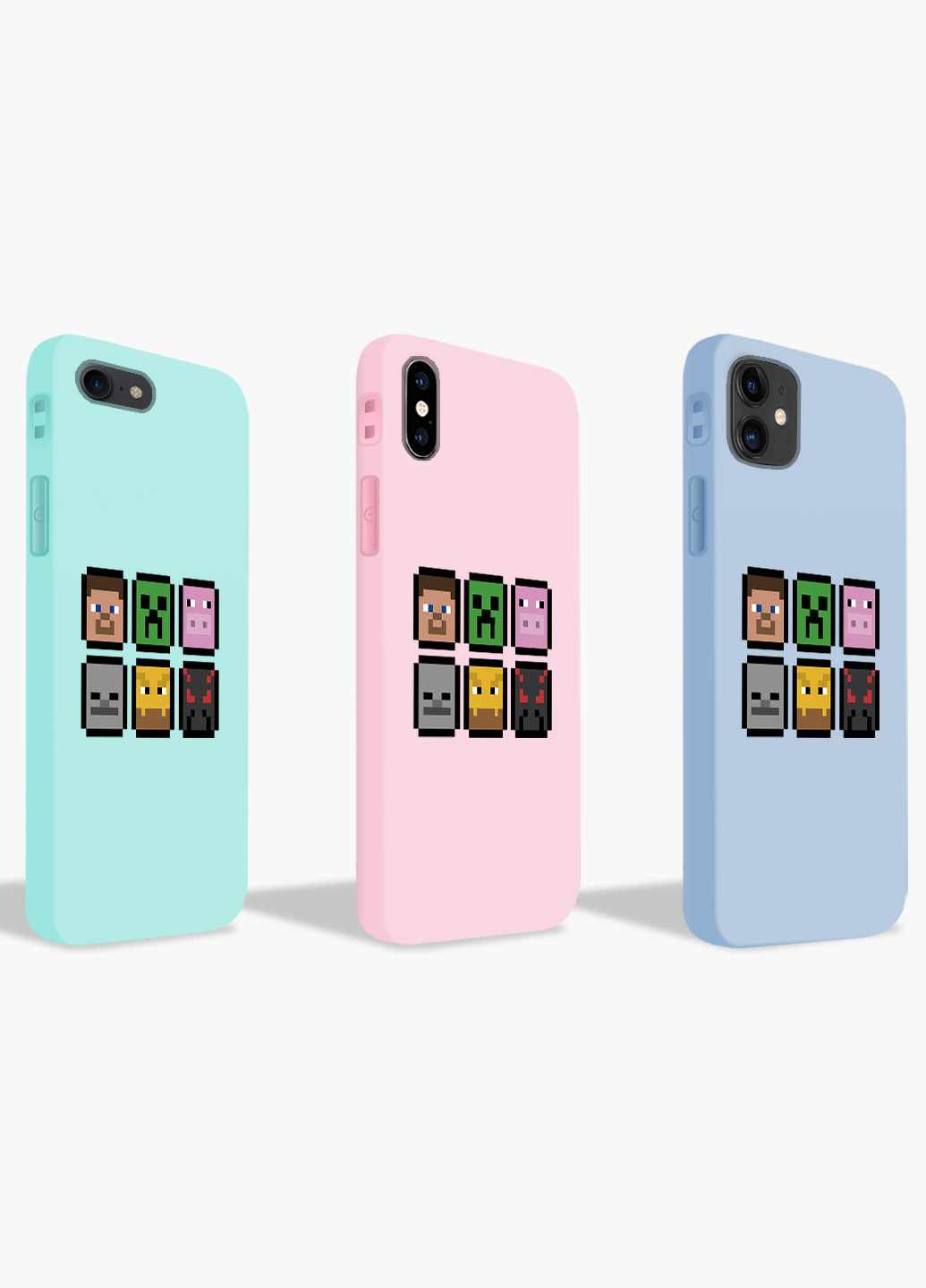 Чохол силіконовий Apple Iphone X Майнкрафт (Minecraft) (6129-1173) MobiPrint (219347337)