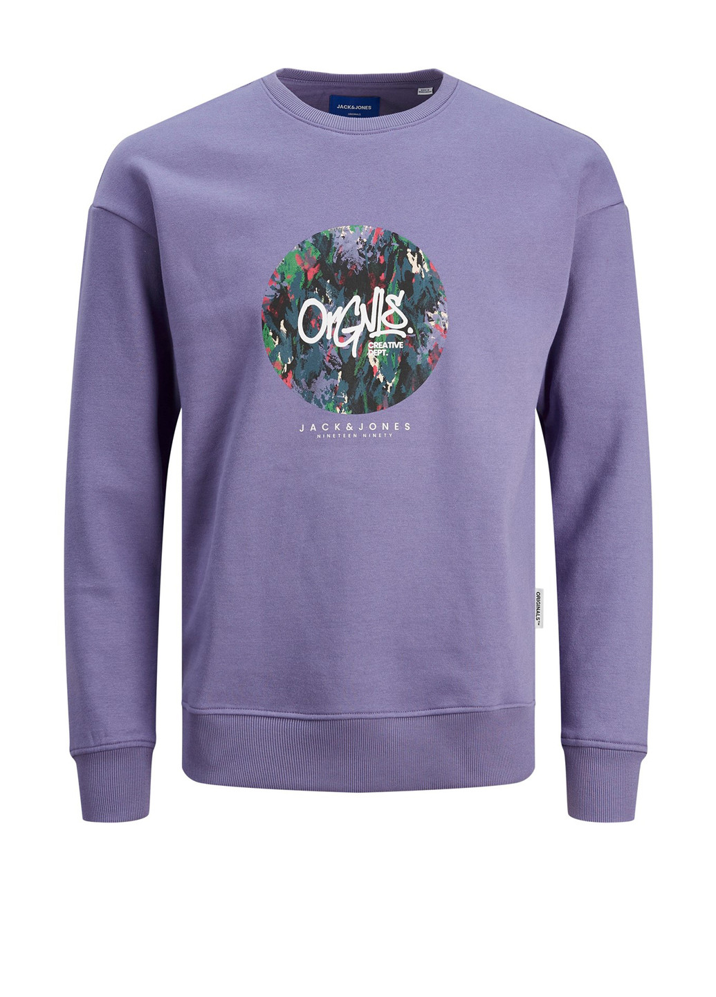 Фиолетовый свитшот Jack & Jones абстрактный (301203904)