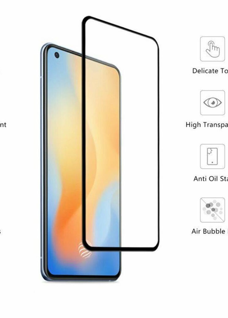 Стекло защитное Vivo Y30 Full Cover Full Glue (Black) (222230) (222230) Drobak (203961227)