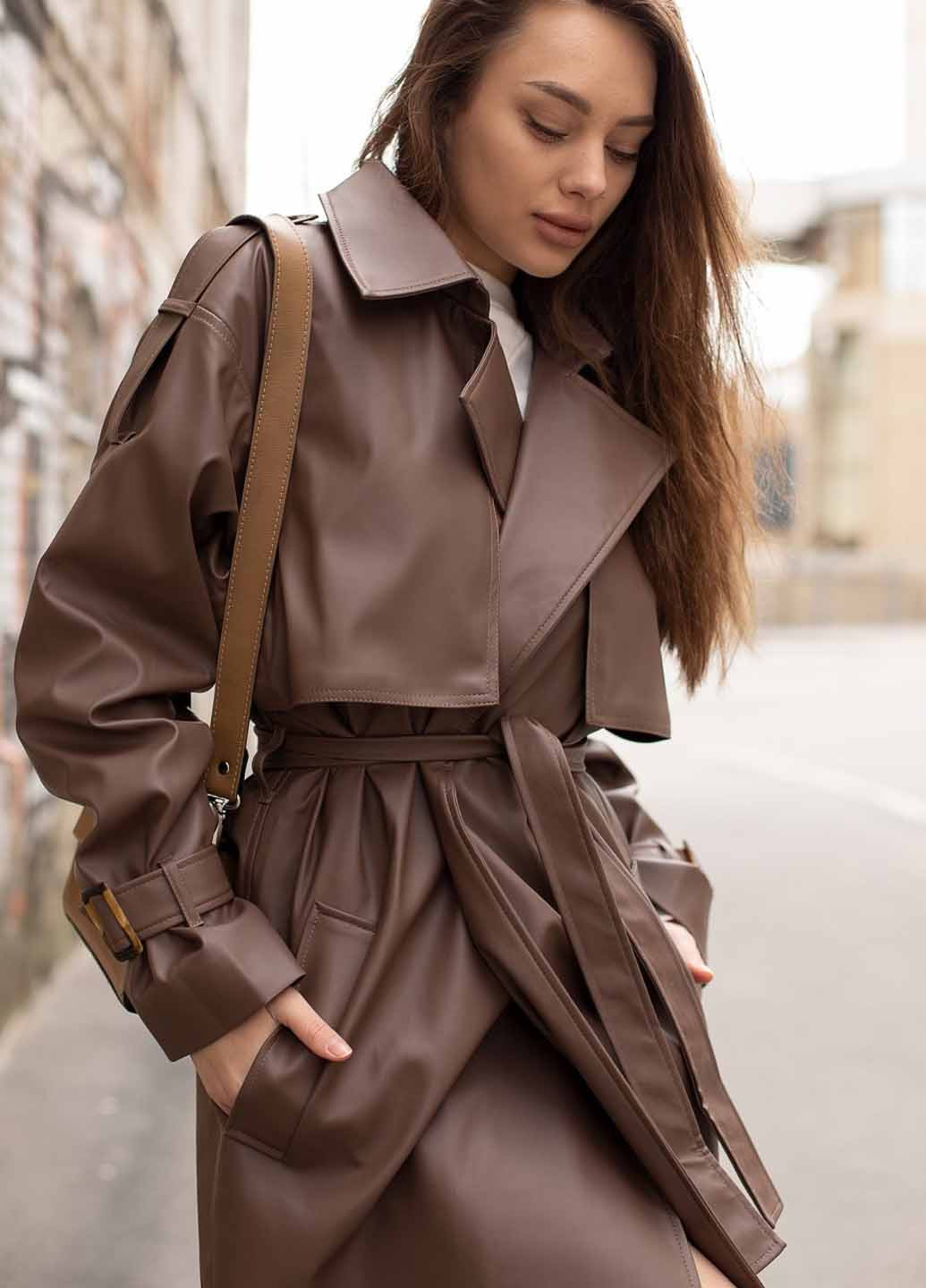 Плащ Fashion тренчкот на завязках демисезон (367049691)