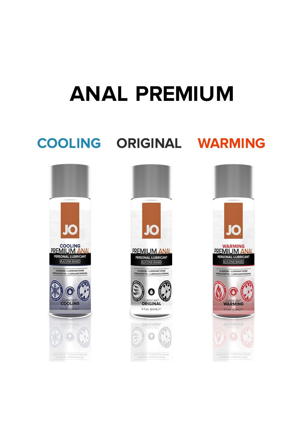 Анальна змазка ANAL PREMIUM — ORIGINAL (120 мл) на силіконовій основі водостійка System JO (254583496)