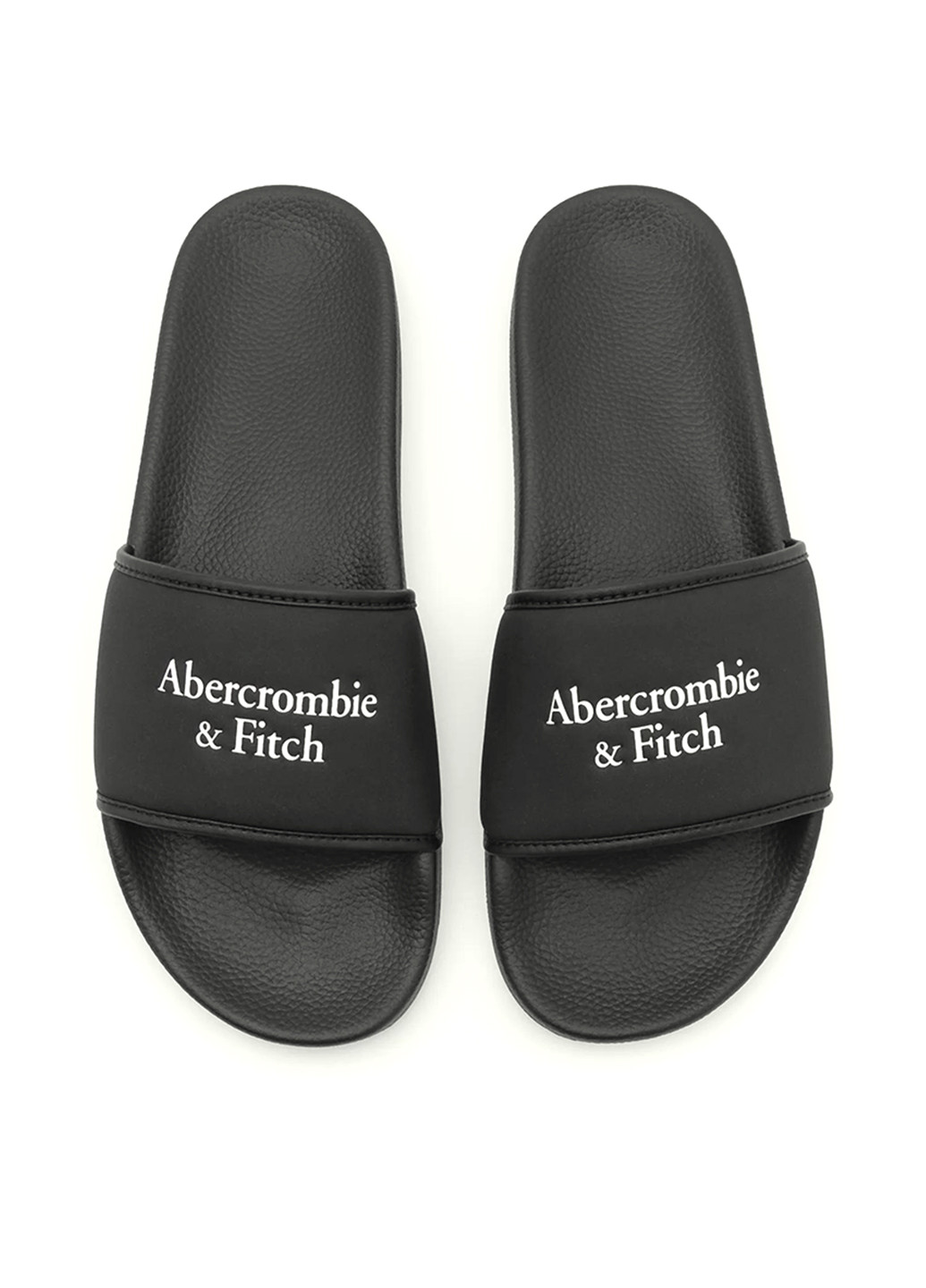 Черные пляжные шлепанцы Abercrombie & Fitch