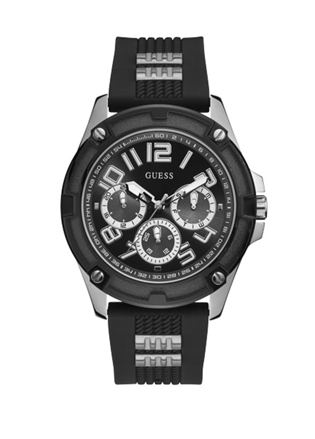 Часы Guess DELTA GW0051G1 однотонные серебряные классические