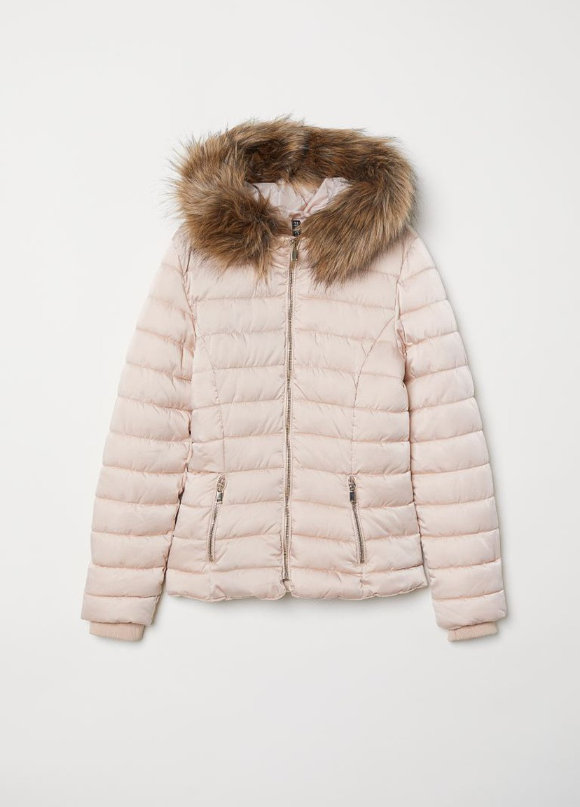 Розовая зимняя куртка H&M