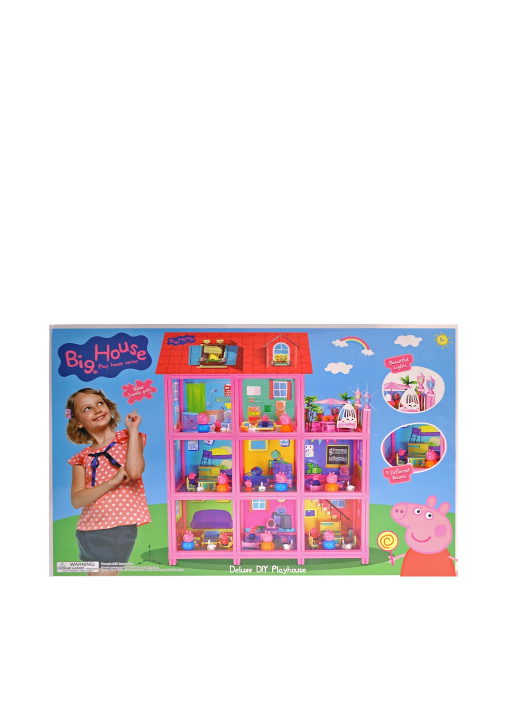 Ігровий набір "Свинка Пеппа. Будиночок з героями", 73,5х49х13,5 см A-Toys (238667496)