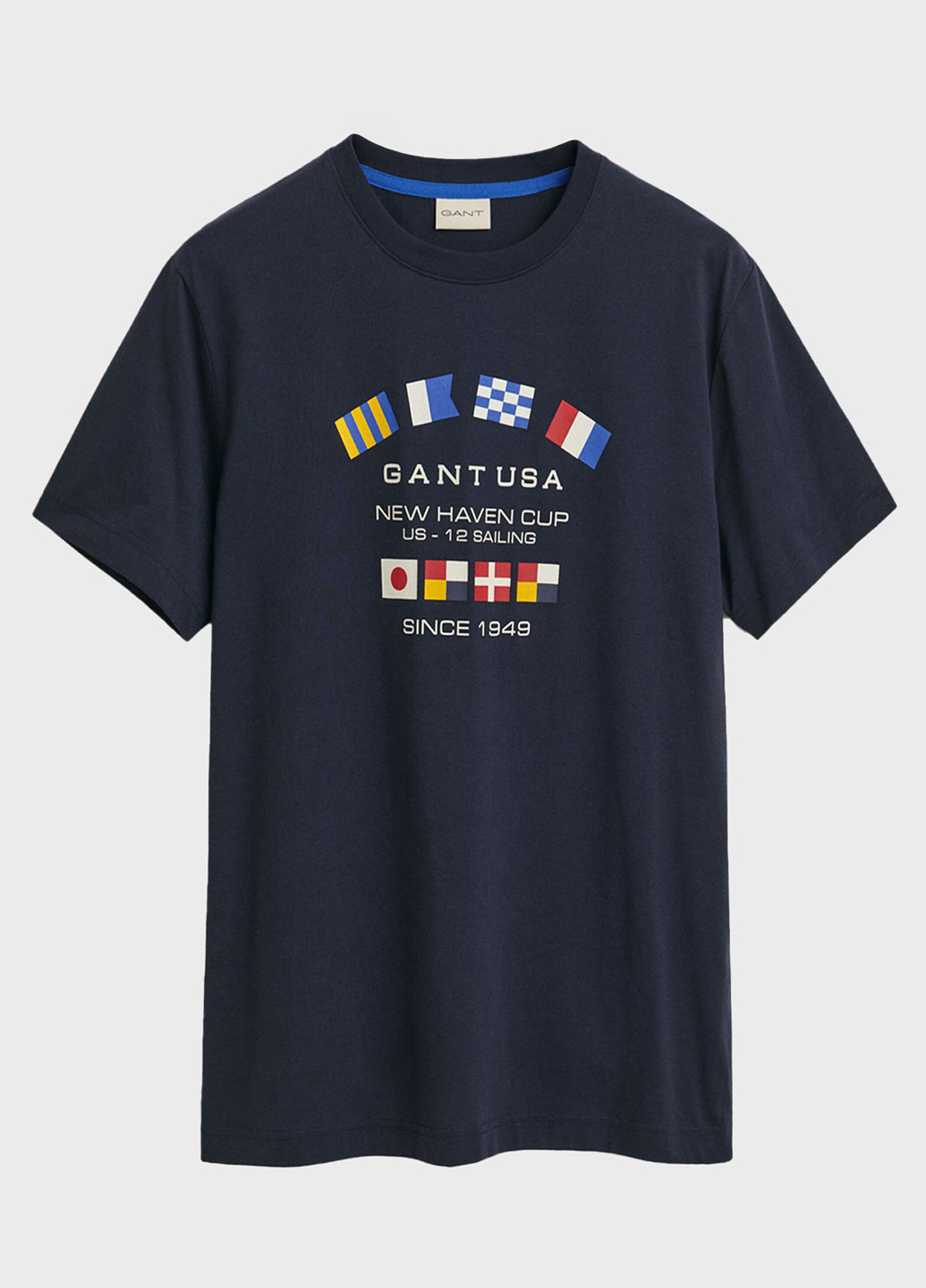 Индиго футболка Gant