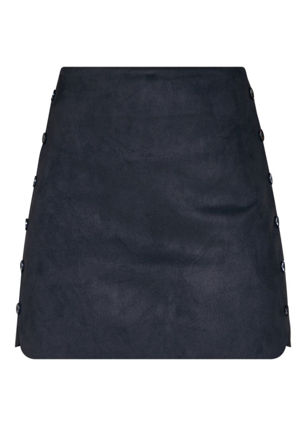 Черная кэжуал однотонная юбка PrettyLittleThing а-силуэта (трапеция)