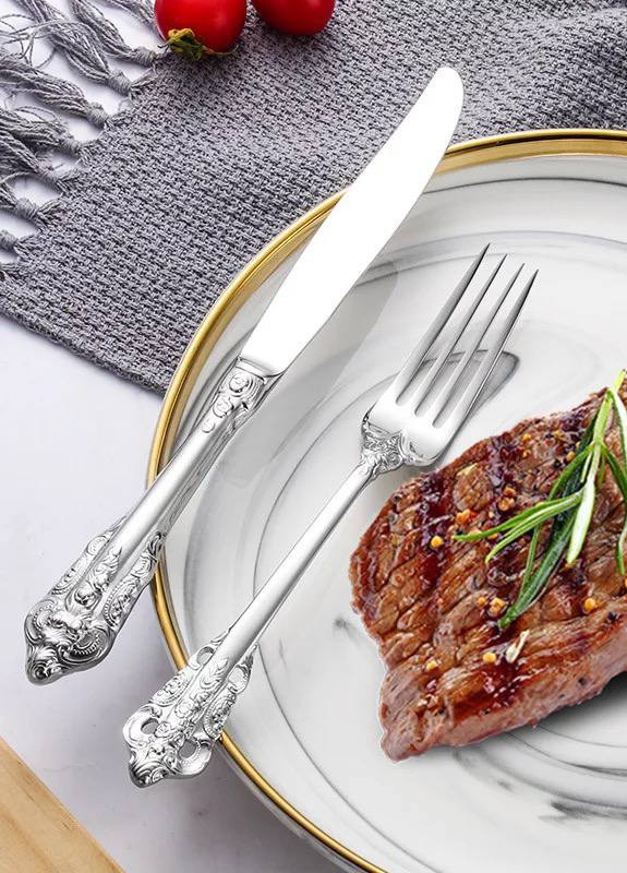 Набір столових приладів Vintage на 2 персони Сріблястий Home (254894809)