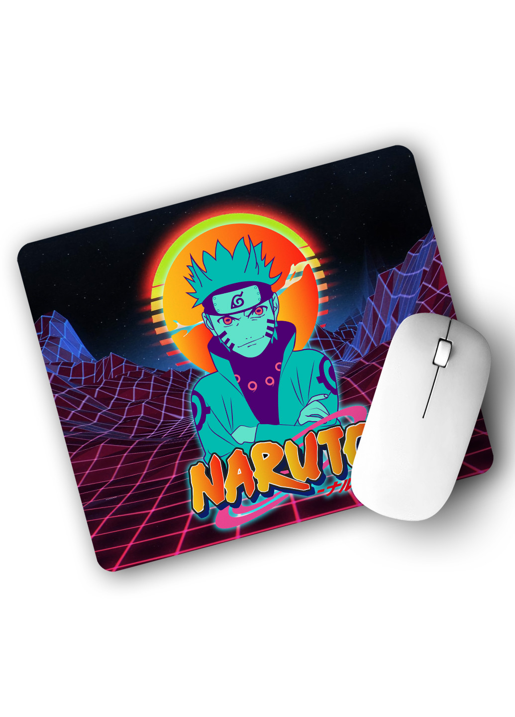 Коврик для мышки Наруто Узумаки (Naruto Uzumaki) (25108-2631) 22х18 см MobiPrint (222995326)