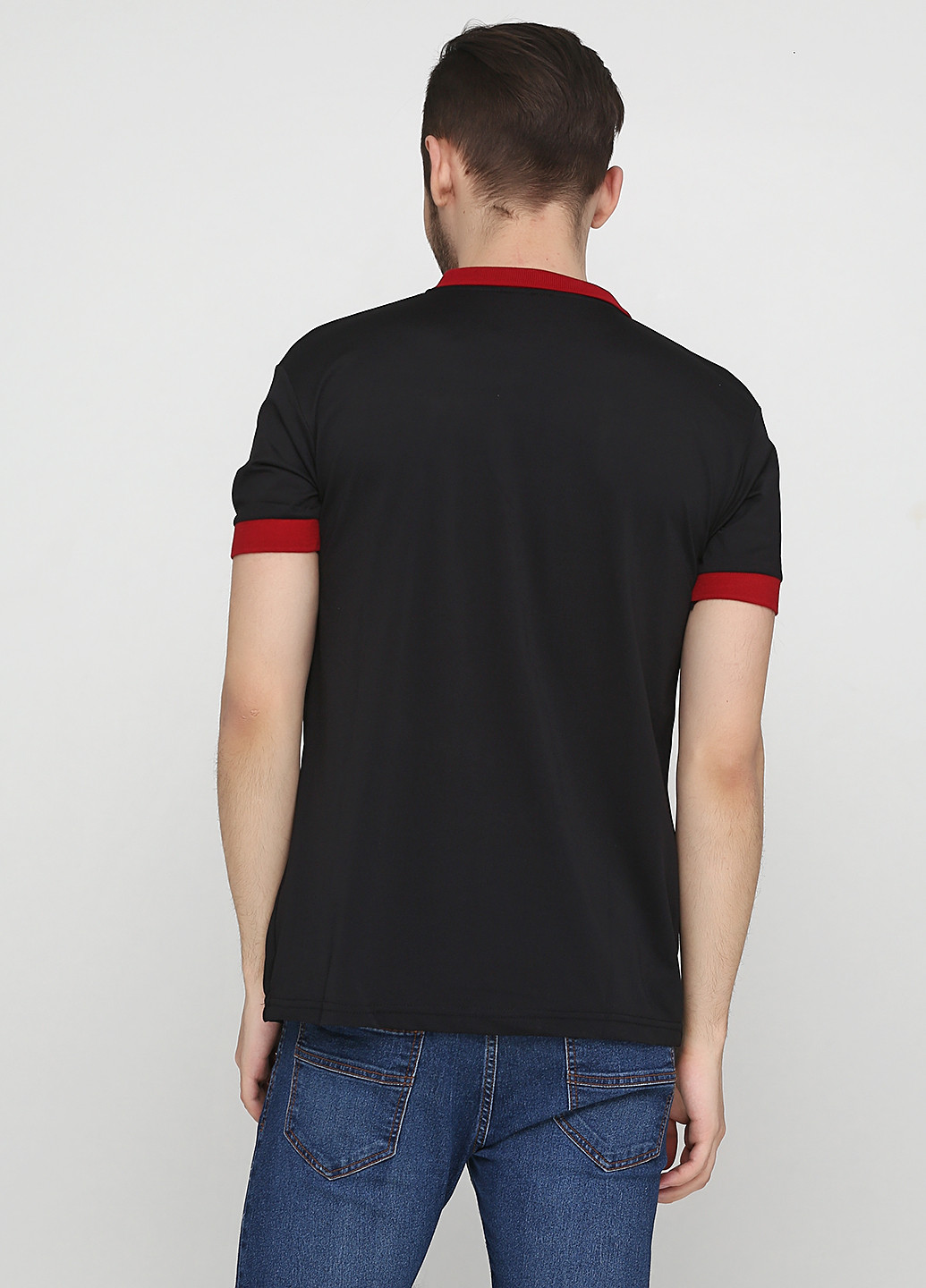Черная футболка-поло для мужчин Chiarotex с логотипом