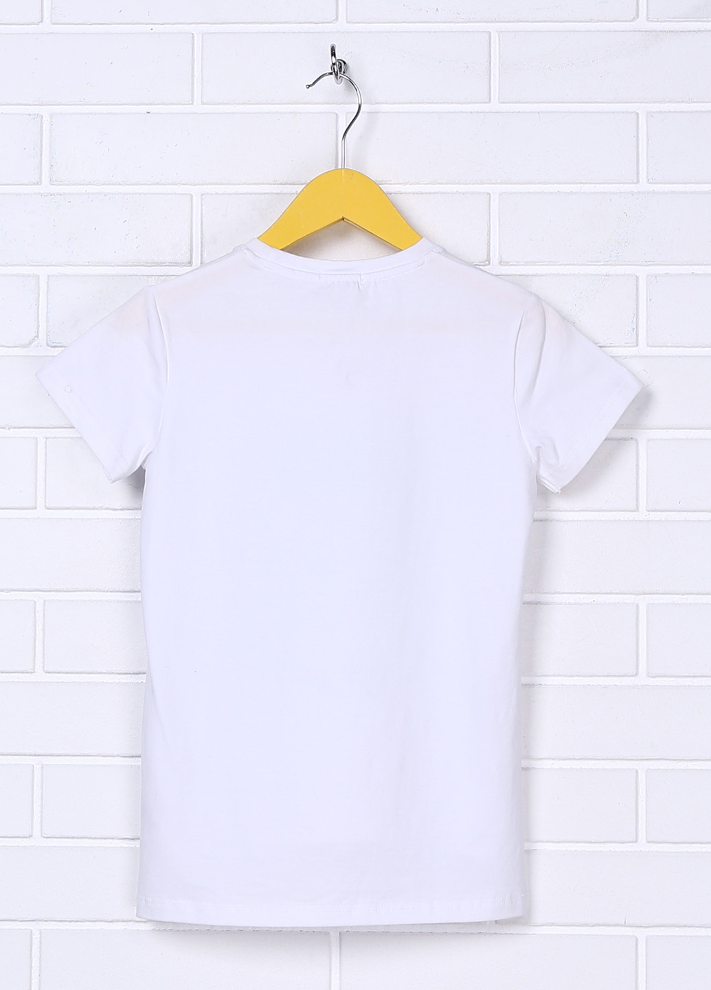 Белая летняя футболка с коротким рукавом YLCU