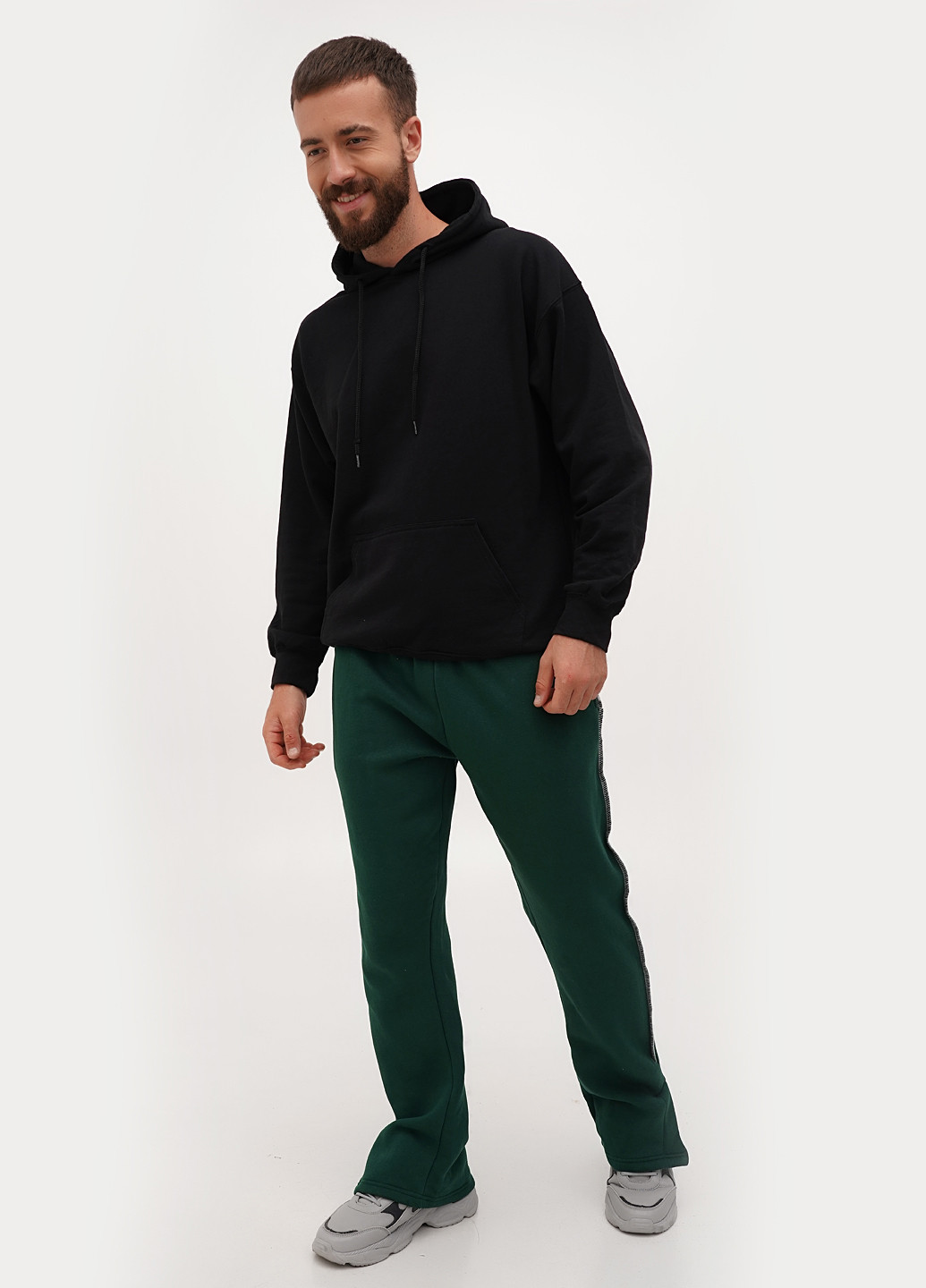 Зеленые кэжуал, спортивные демисезонные джоггеры брюки Boohoo