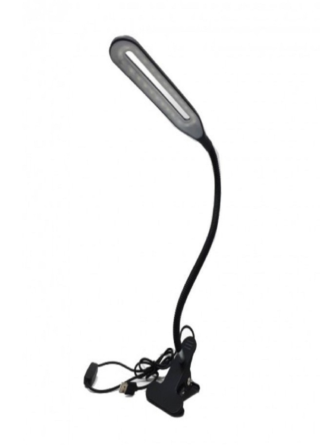Світлодіодна настільна лампа на прищіпці XSD-206 USB Чорний MAXLEND (253189338)