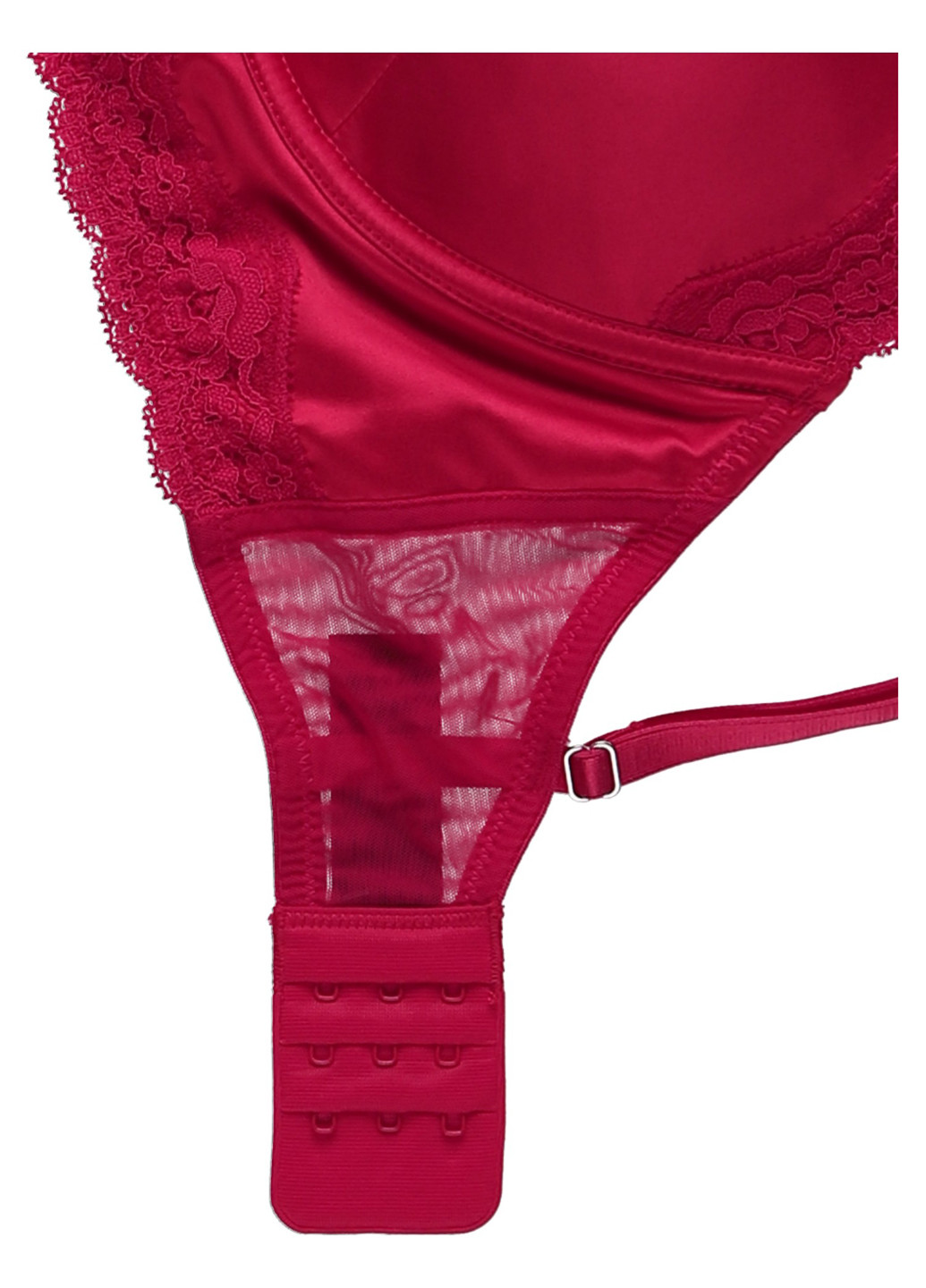 Тёмно-красный бралетт бюстгальтер Boohoo с косточками полиэстер