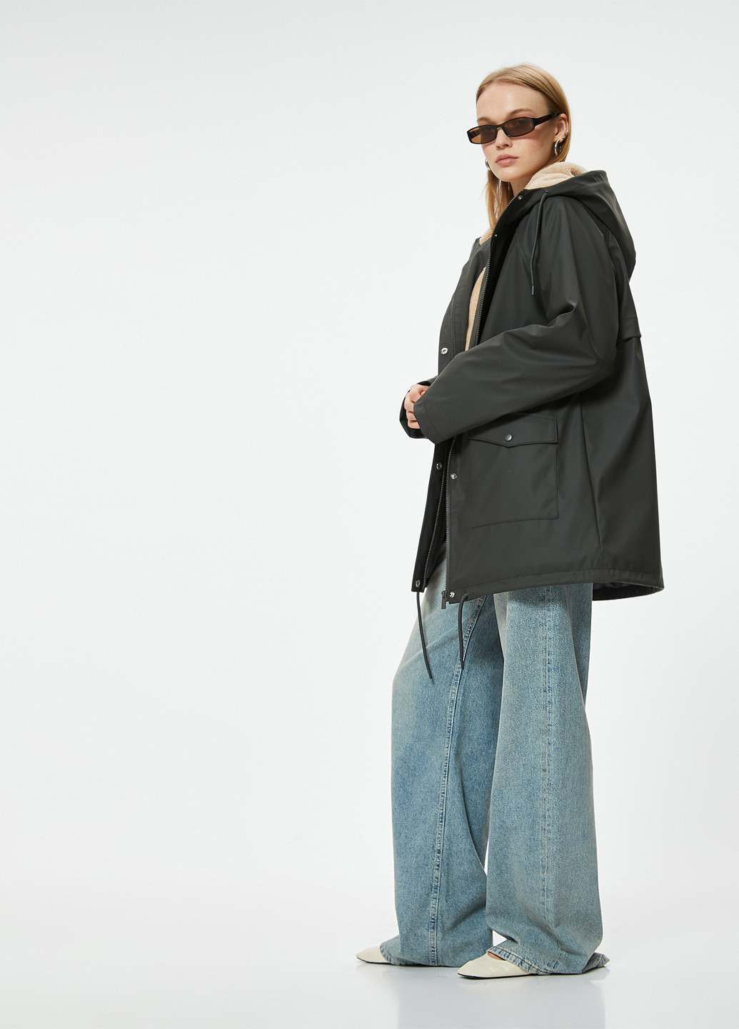 Темно-серая демисезонная куртка KOTON