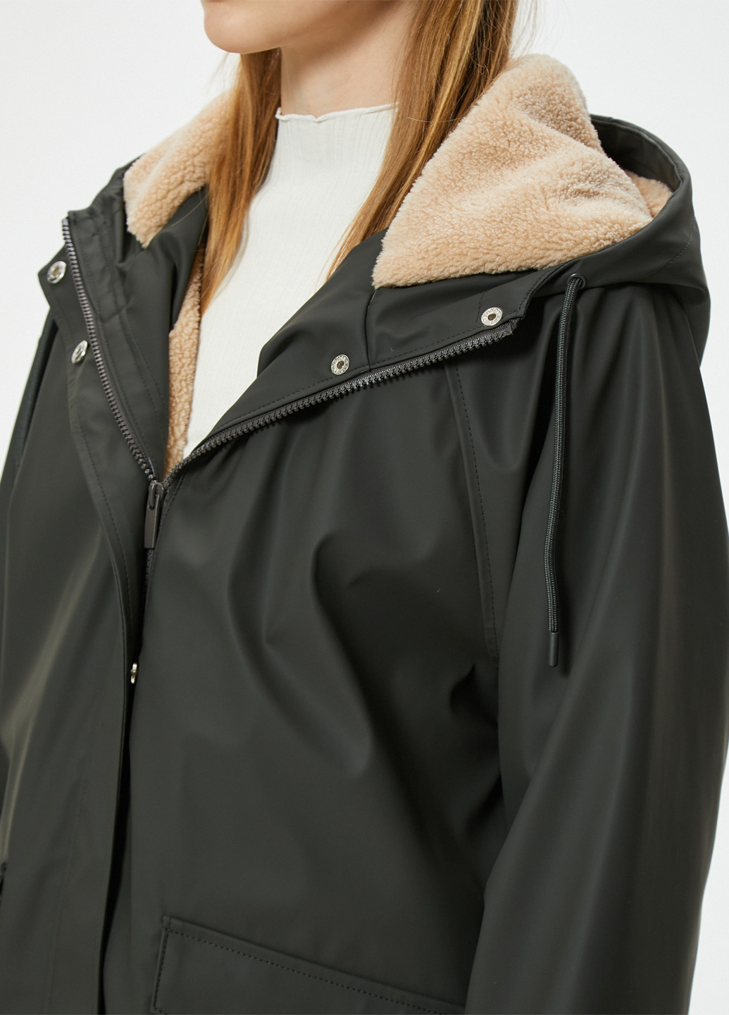 Темно-серая демисезонная куртка KOTON