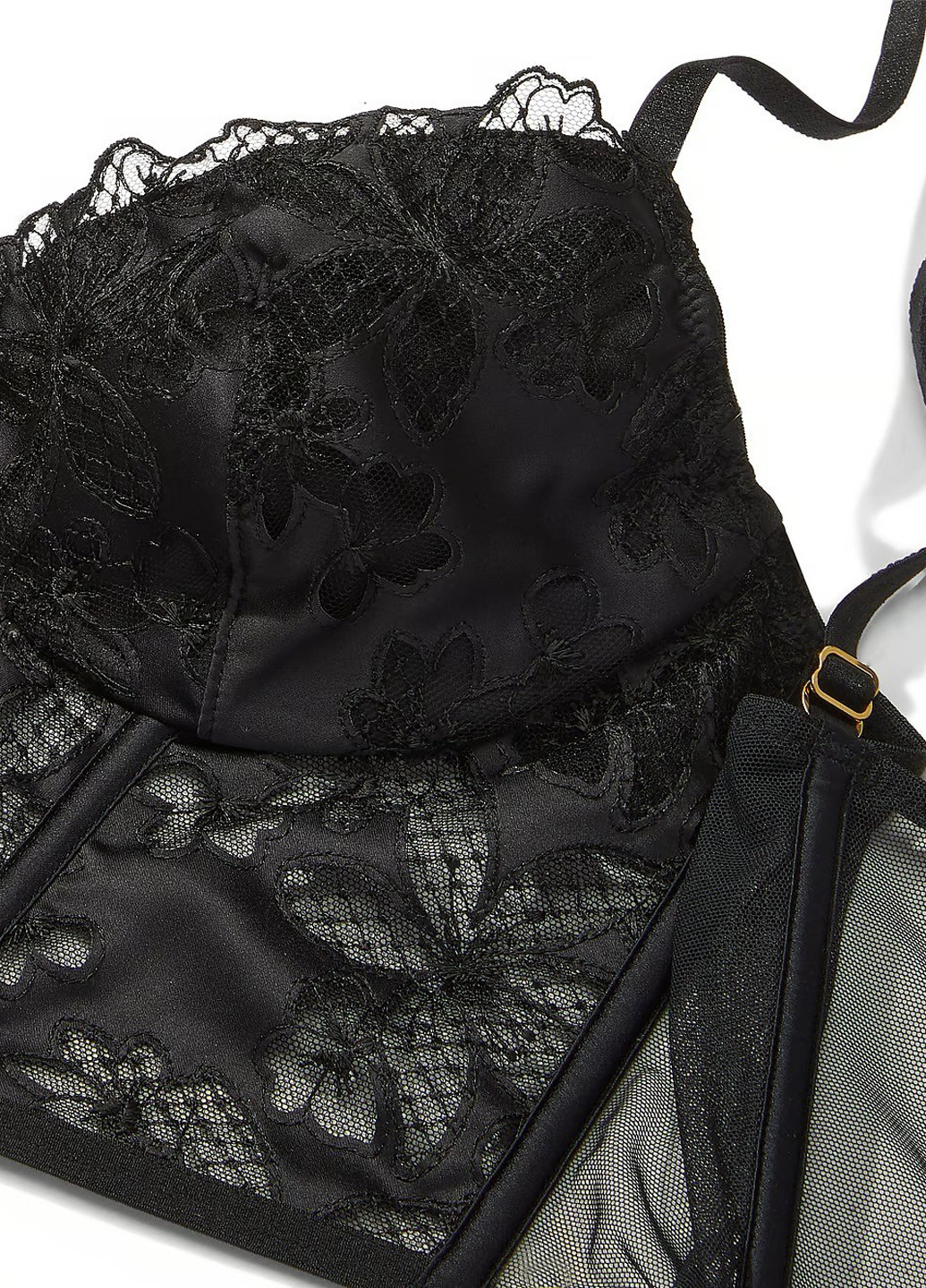 Чорний демісезонний комплект (бюстьє, трусики) Victoria's Secret