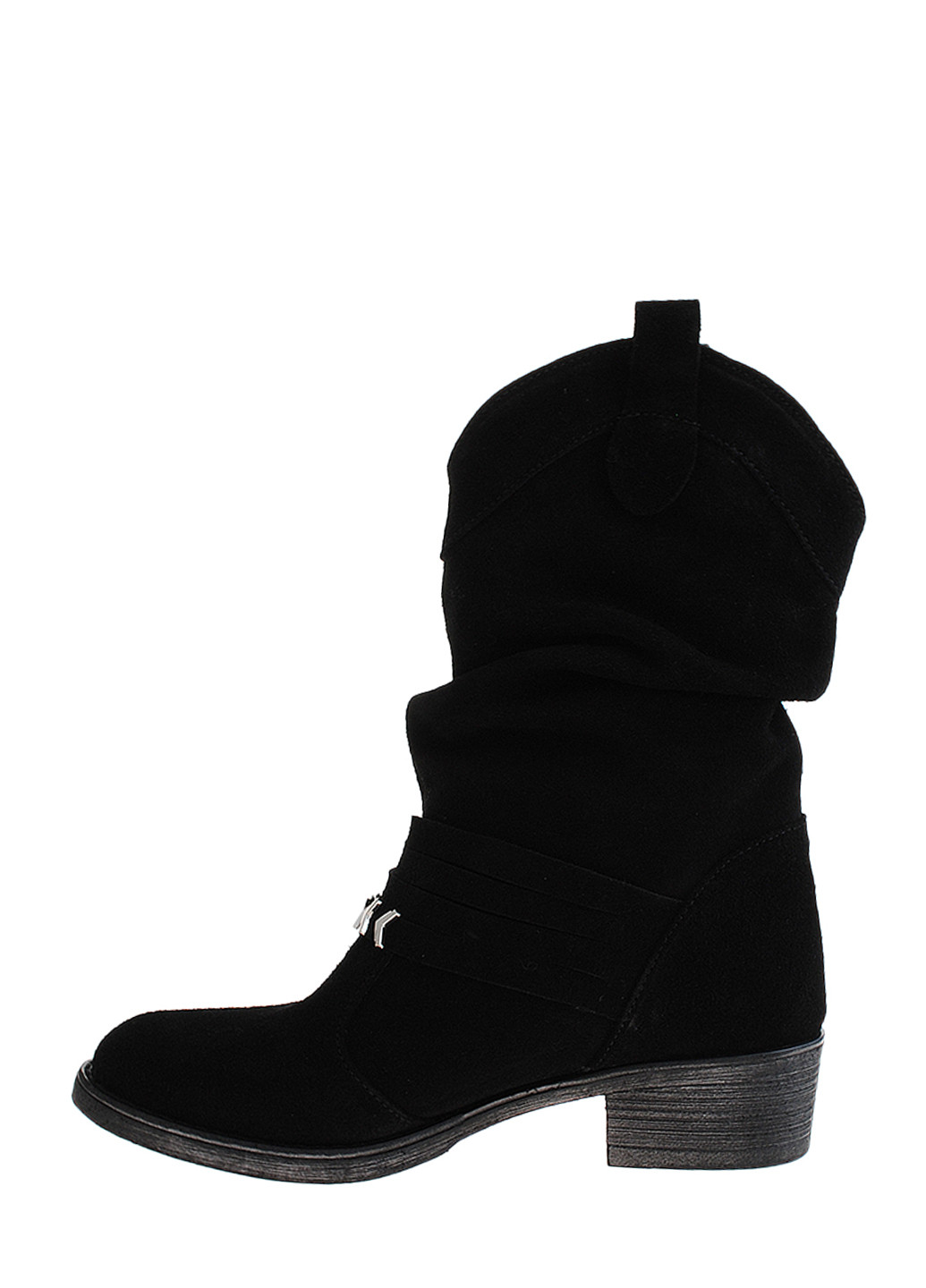 Зимние ботинки r2193p-11 черный Crisma из натуральной замши