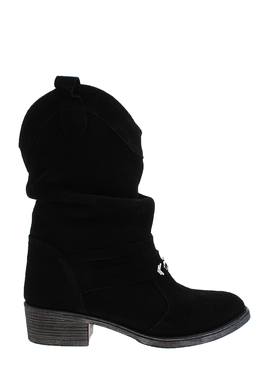 Зимние ботинки r2193p-11 черный Crisma из натуральной замши