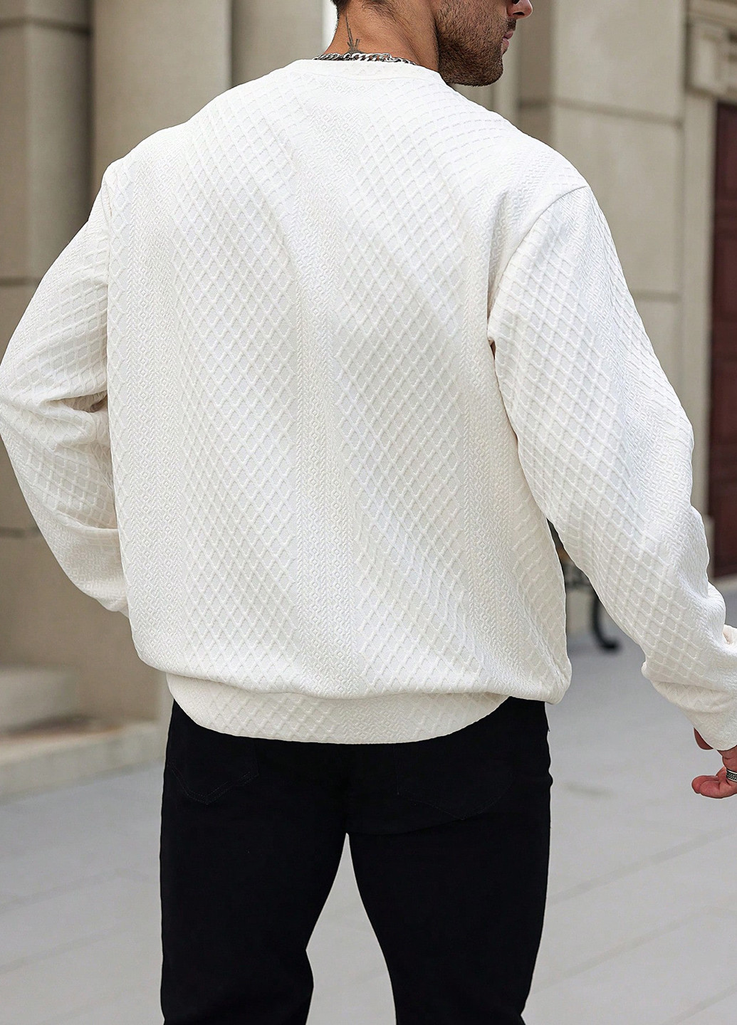 Белый демисезонный джемпер джемпер SHEIN