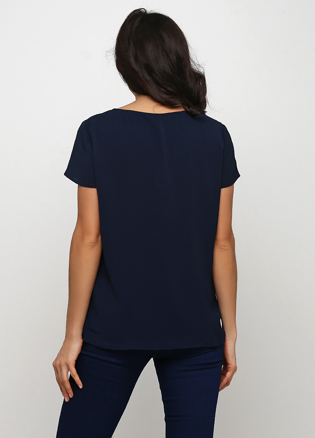 Темно-синя літня блуза Vero Moda