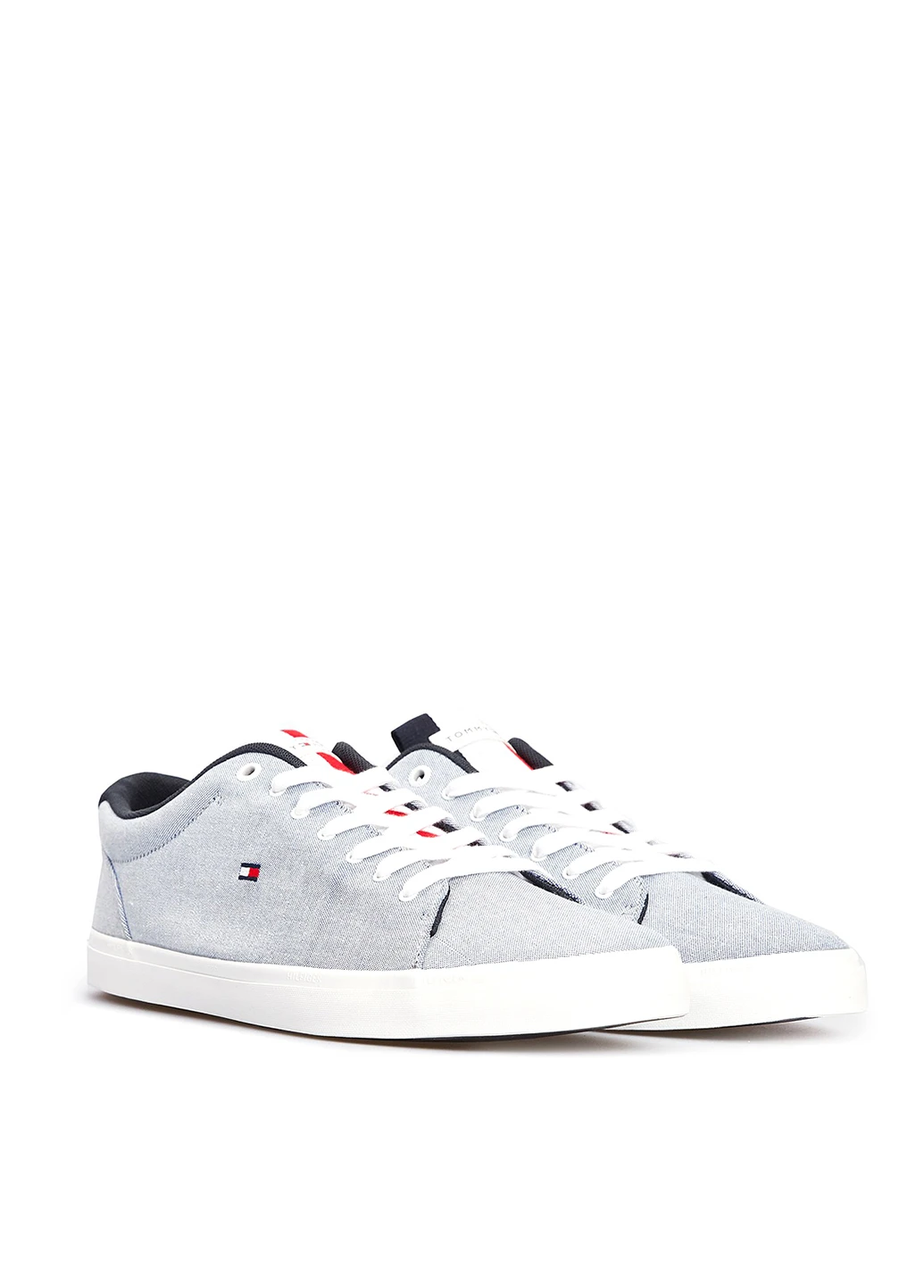 Серо-голубые кеды Tommy Hilfiger