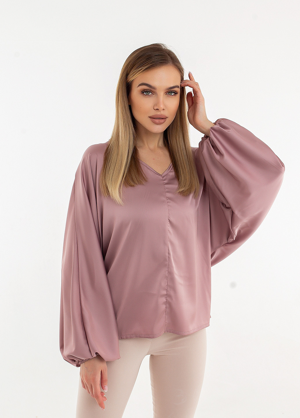 Темно-рожева демісезонна блуза Elfberg