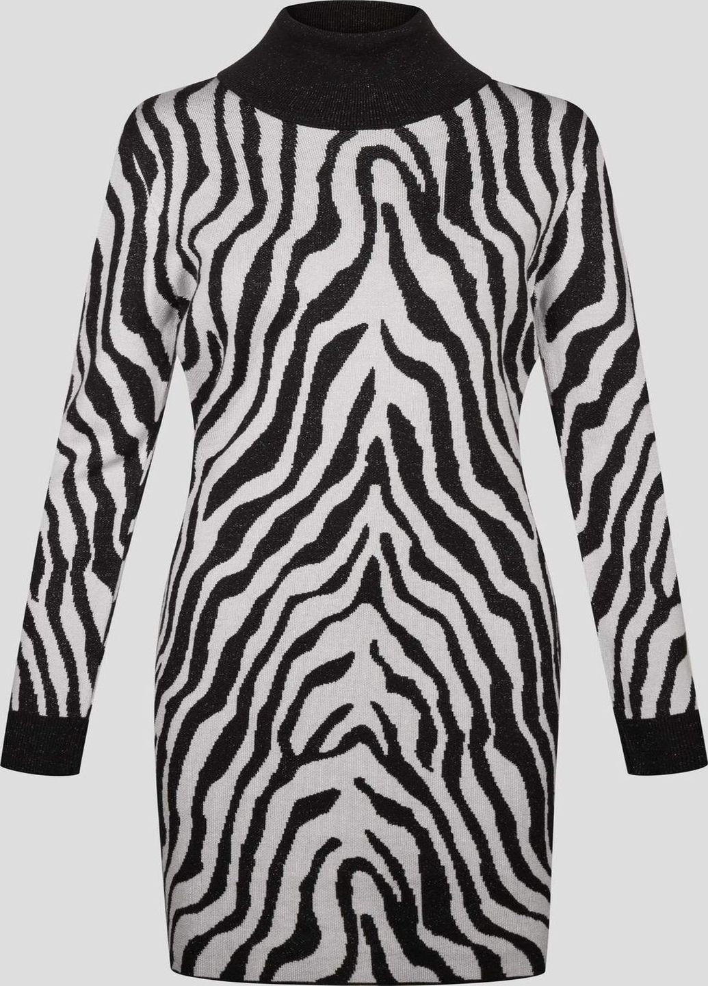 Черно-белое кэжуал платье Orsay зебра