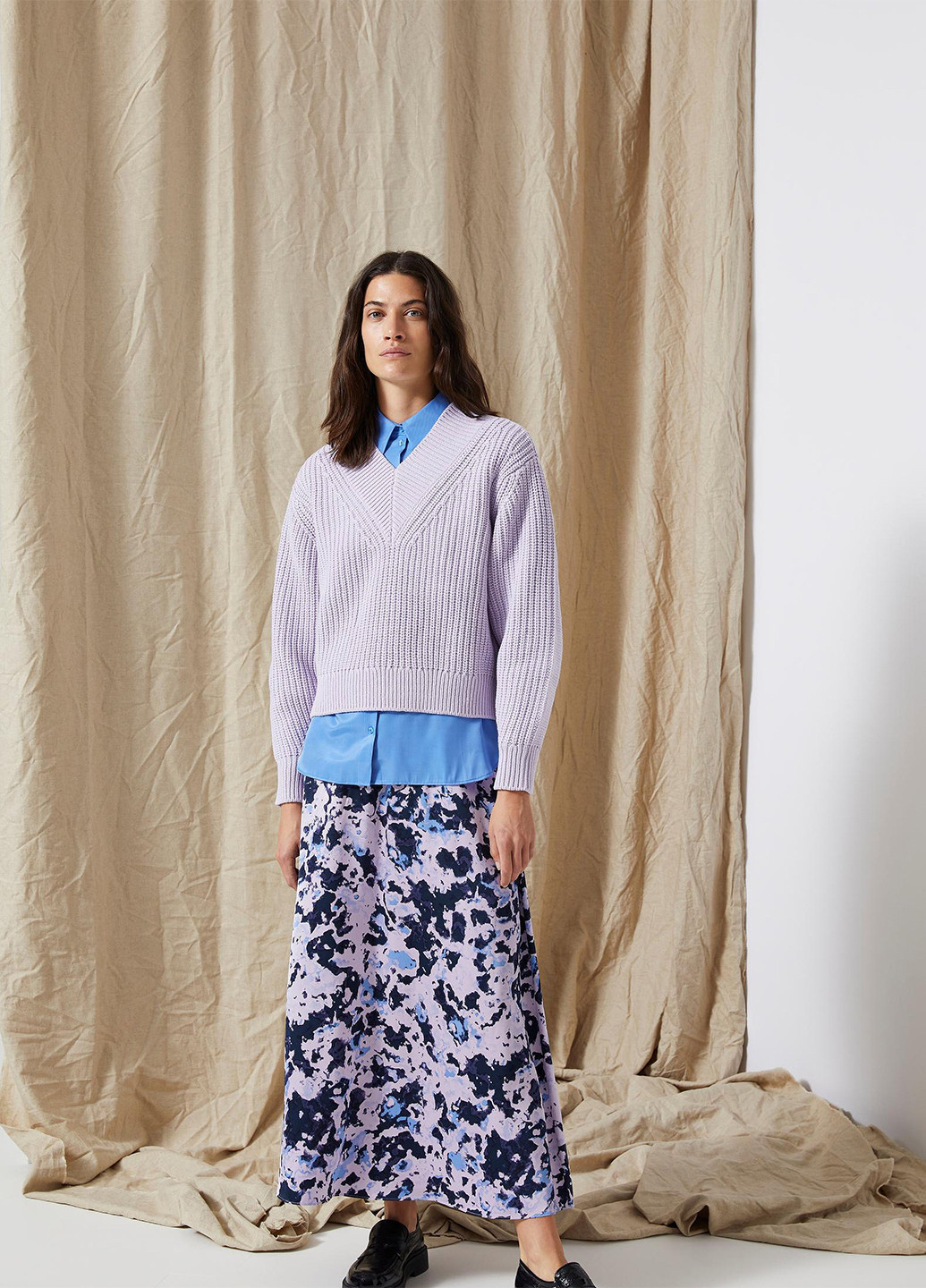 Бузковий демісезонний пуловер пуловер Selected Femme