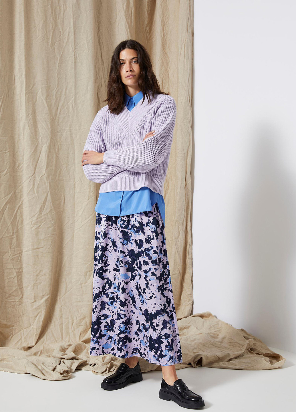 Бузковий демісезонний пуловер пуловер Selected Femme