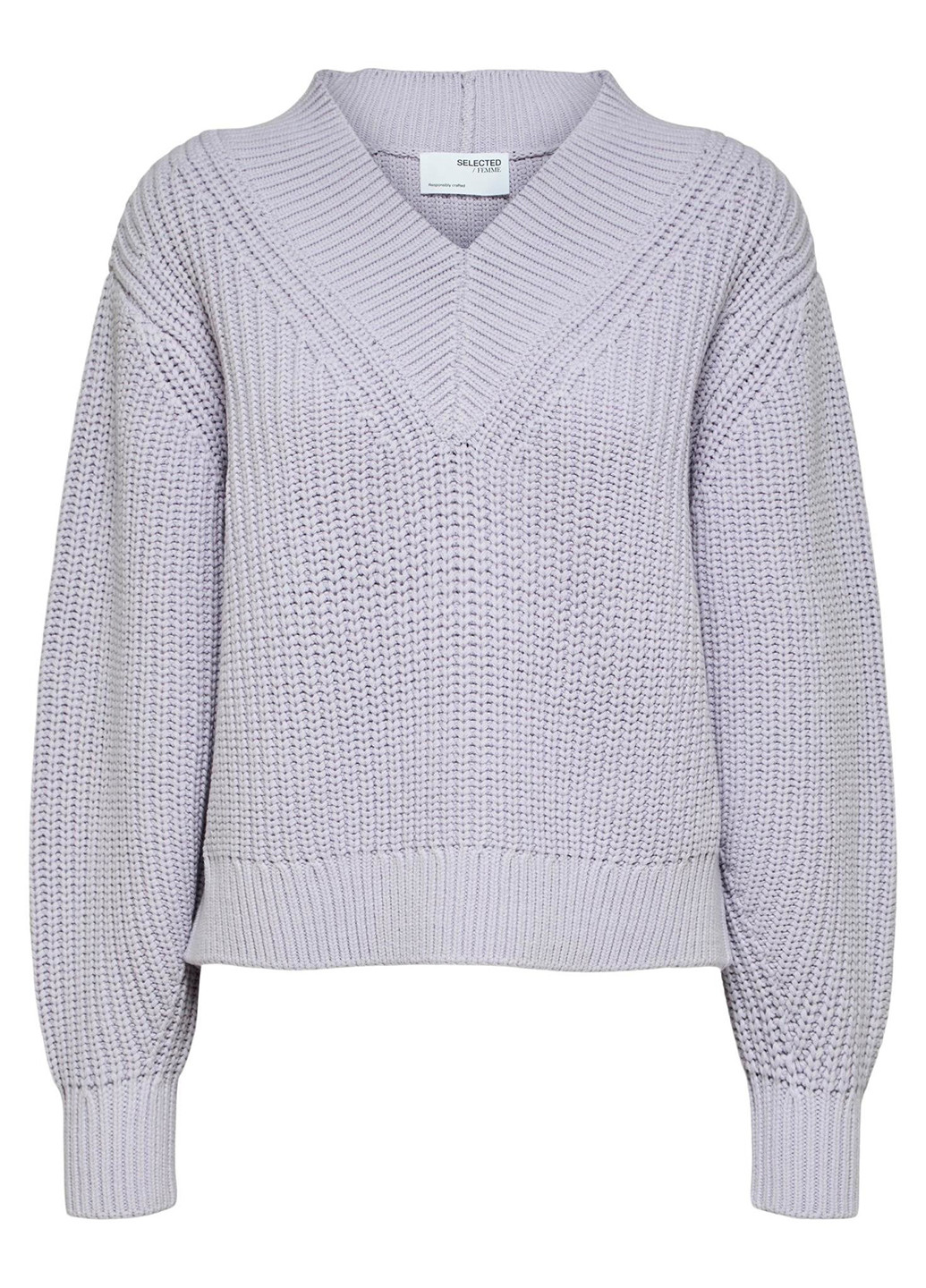 Бузковий демісезонний пуловер пуловер Selected Femme