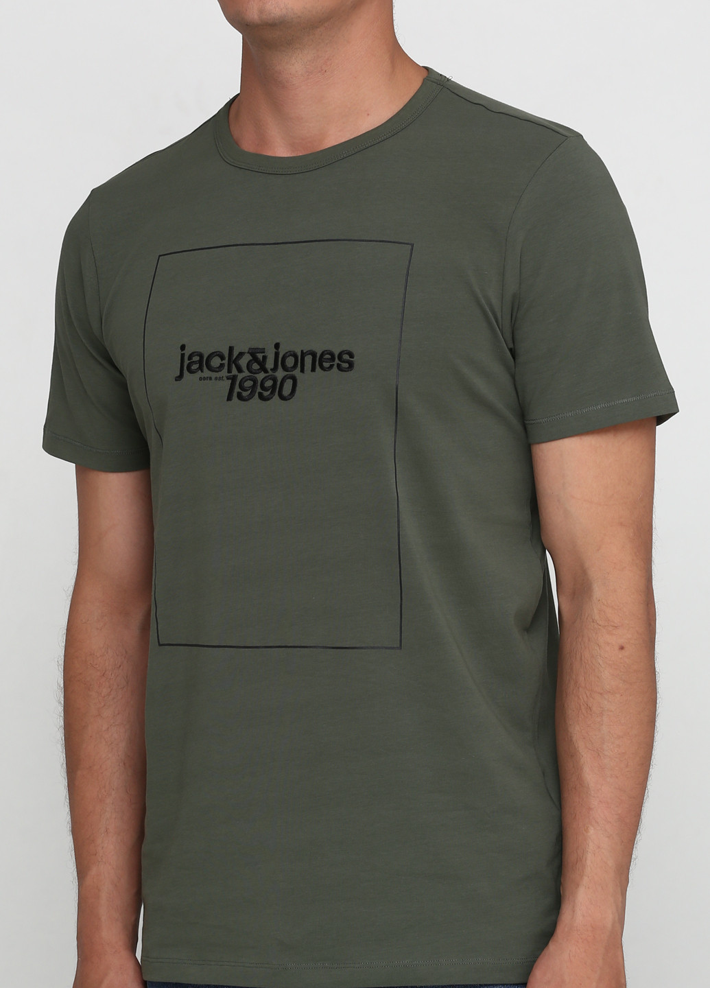 Хакі (оливкова) футболка Jack & Jones