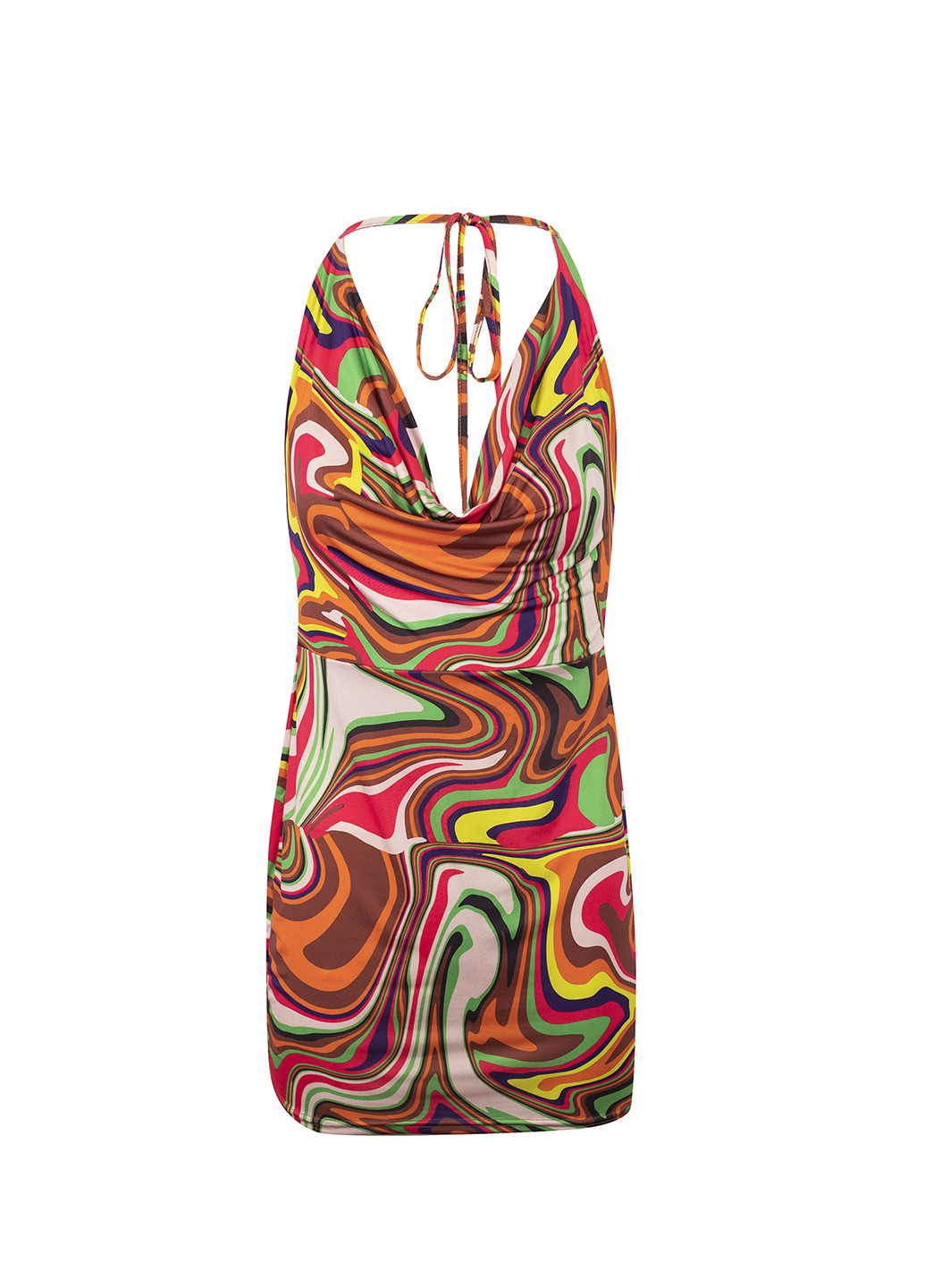 Комбінована кежуал сукня з відкритою спиною Missguided з абстрактним візерунком