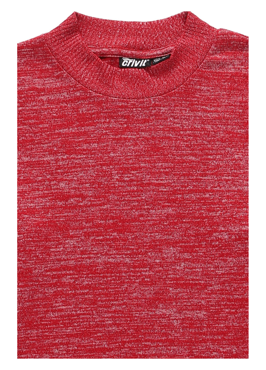 Красный свитшот Crivit меланж без декора (346755664)