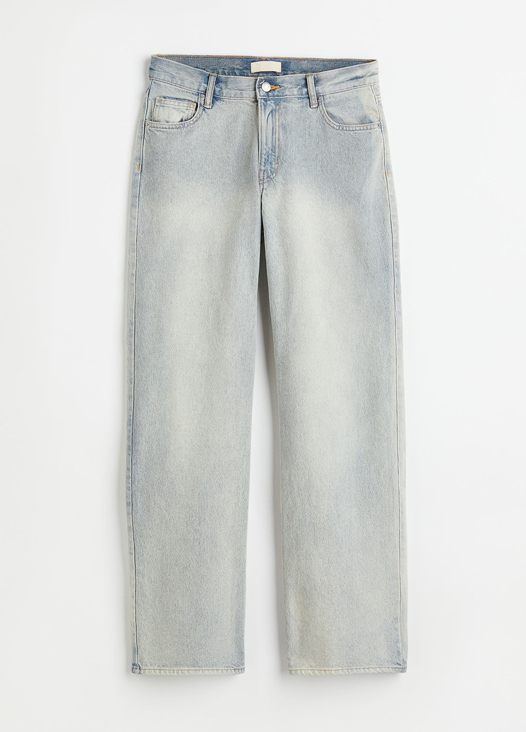 Светло-голубые летние клеш джинсы H&M