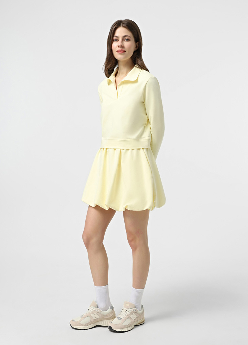 Желтый свитшот Promin однотонный без декора (337363232)