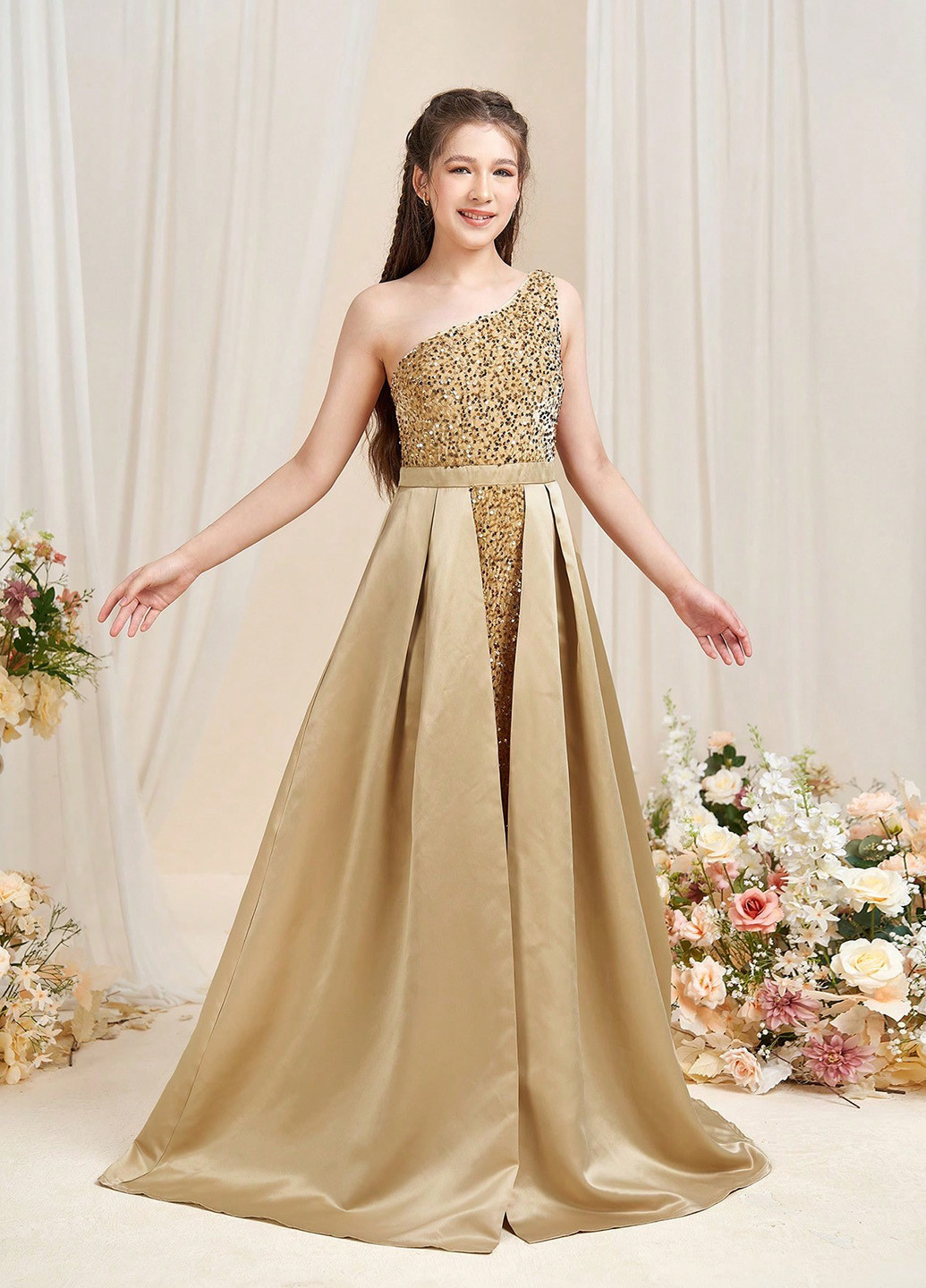 Бежева сукня SHEIN (364099687)