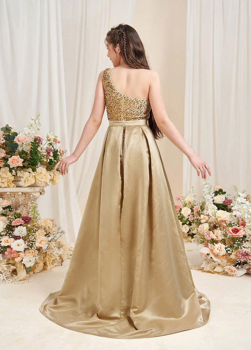 Бежева сукня SHEIN (364099687)