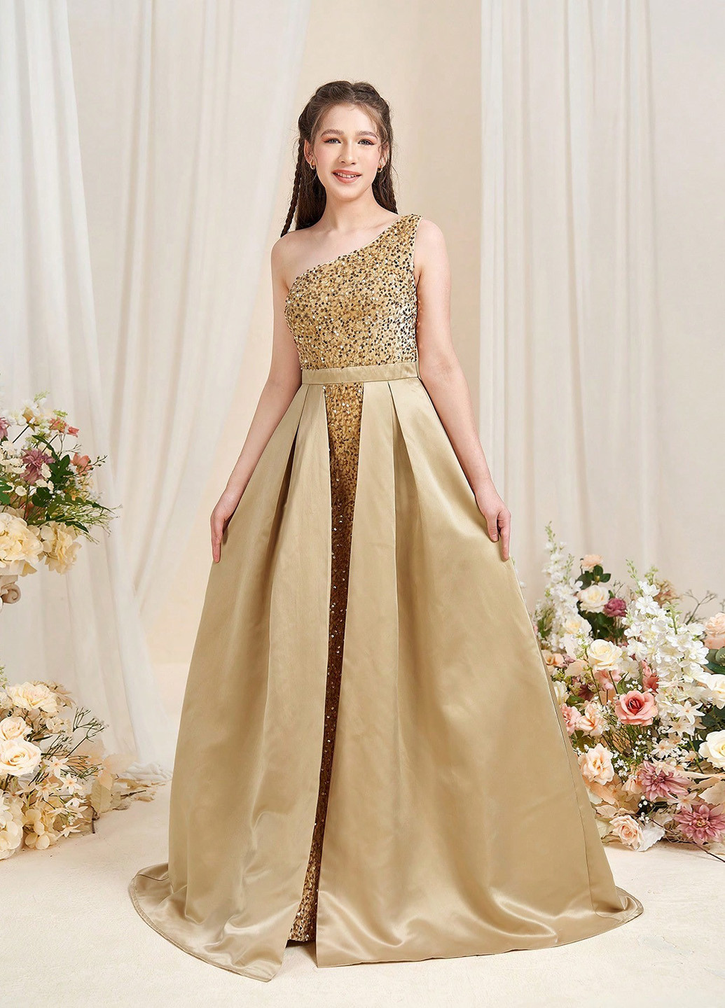 Бежева сукня SHEIN (364099687)